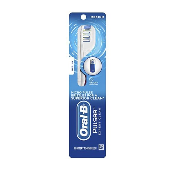 Oral-B Toothbrush Pulsar Expert Clean Micro Pulse Bristle Vibrations Pink - Picture 1 of 6